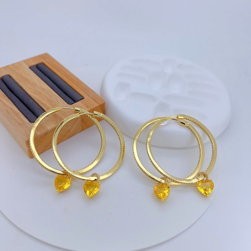 Golden Etch Statement Earrings - Elysian Bijoux