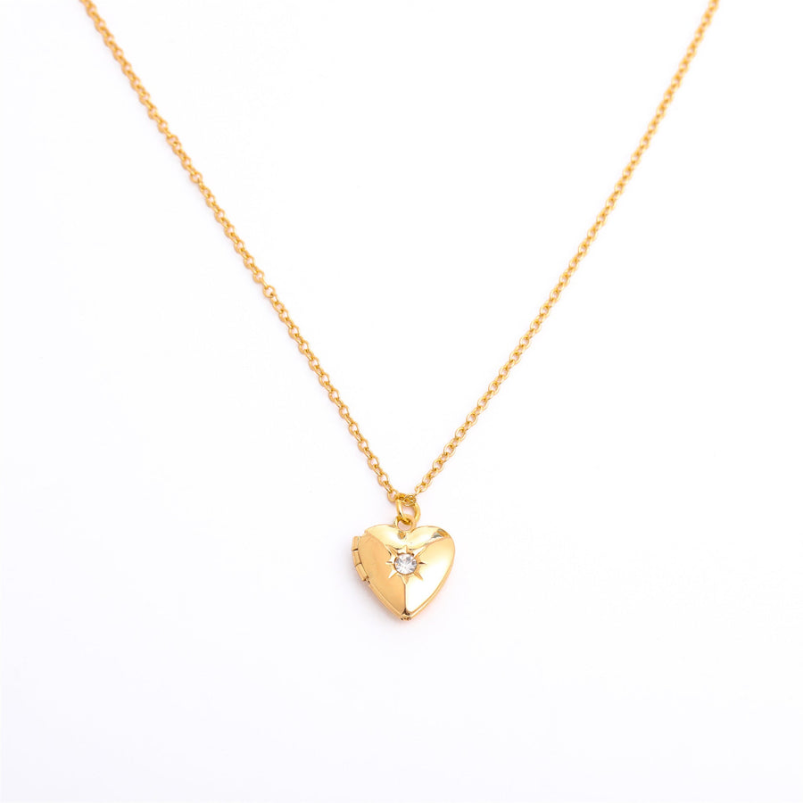 HeartLuxe™ Titanium Steel Locket Necklace - Elysian Bijoux