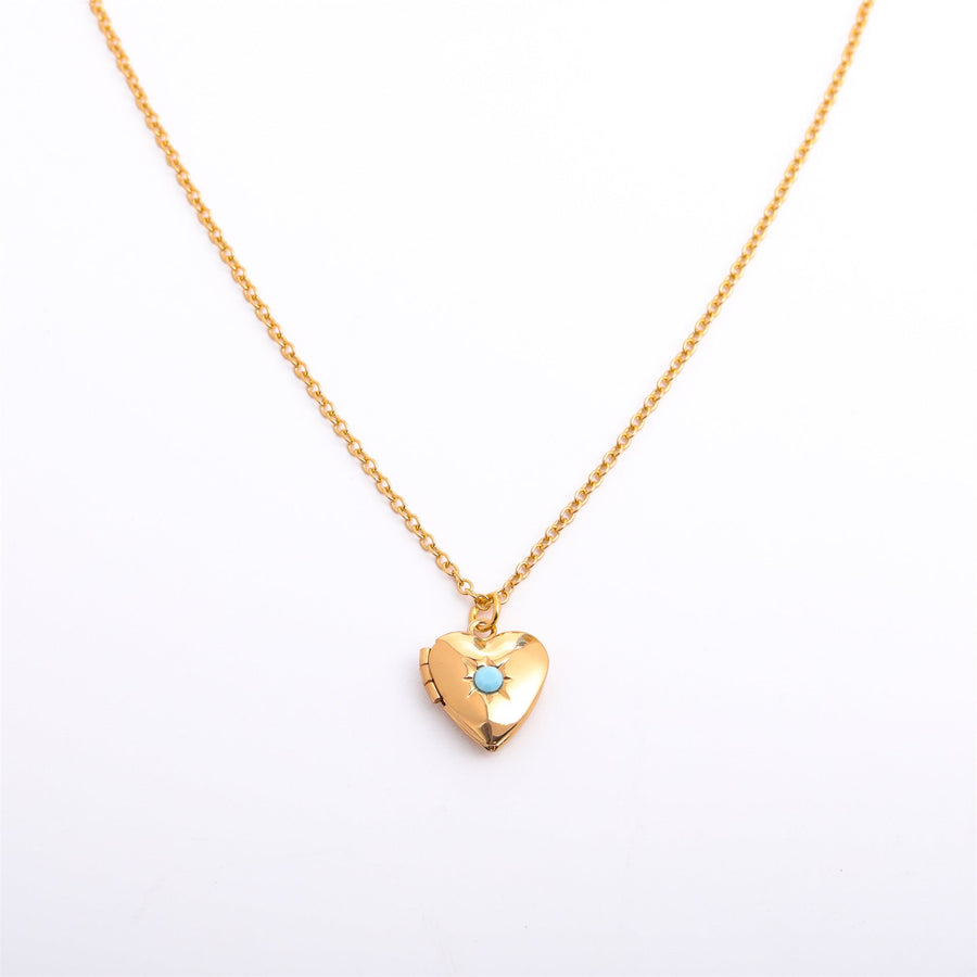 HeartLuxe™ Titanium Steel Locket Necklace - Elysian Bijoux