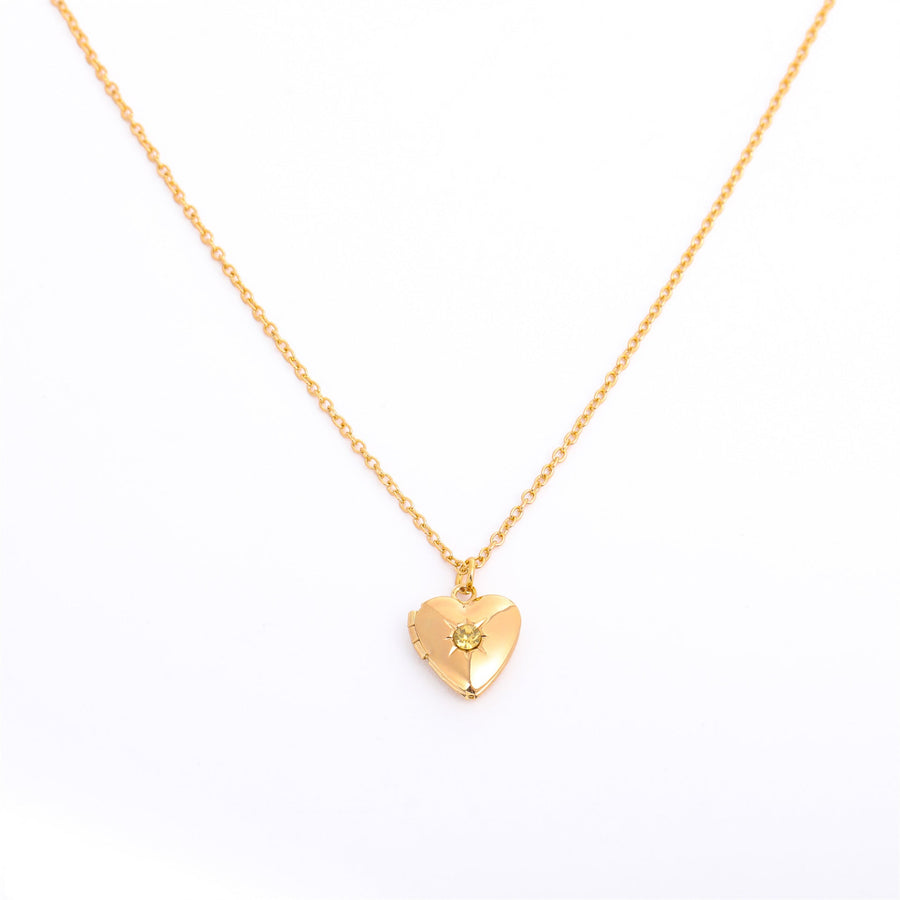HeartLuxe™ Titanium Steel Locket Necklace - Elysian Bijoux