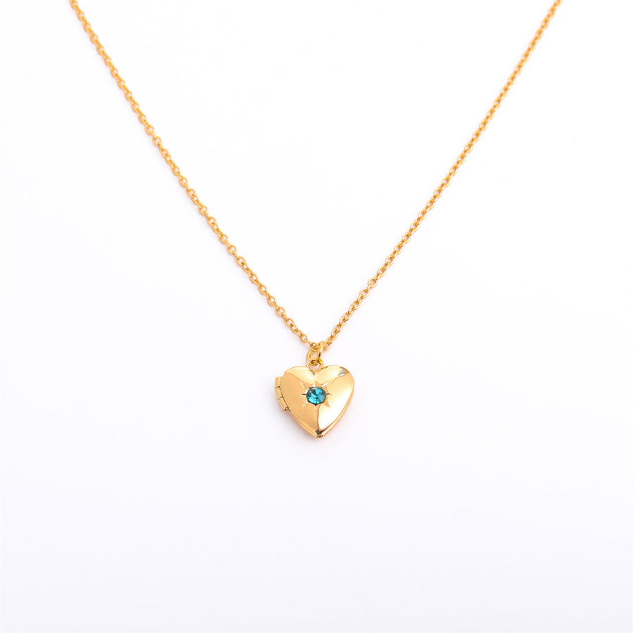 HeartLuxe™ Titanium Steel Locket Necklace - Elysian Bijoux
