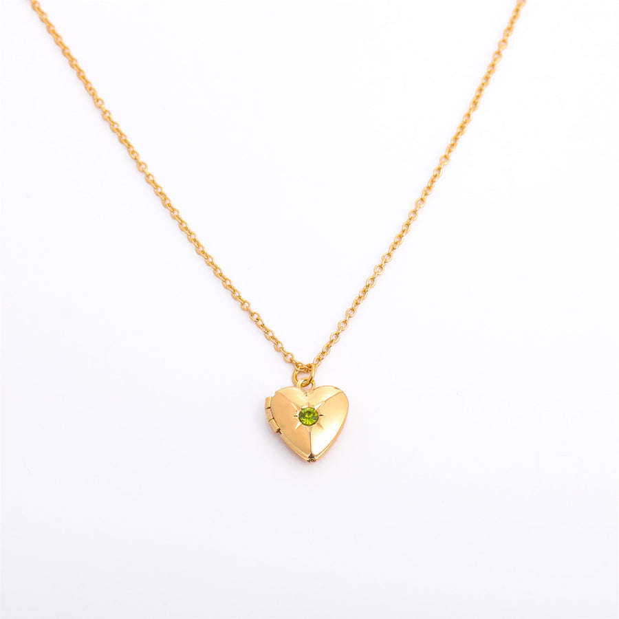 HeartLuxe™ Titanium Steel Locket Necklace - Elysian Bijoux