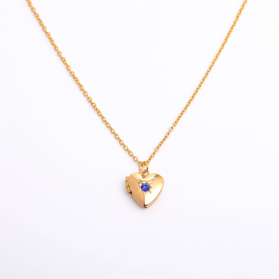 HeartLuxe™ Titanium Steel Locket Necklace - Elysian Bijoux