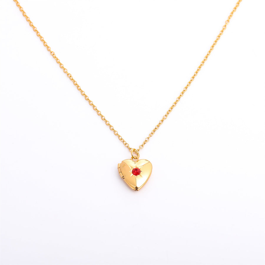 HeartLuxe™ Titanium Steel Locket Necklace - Elysian Bijoux