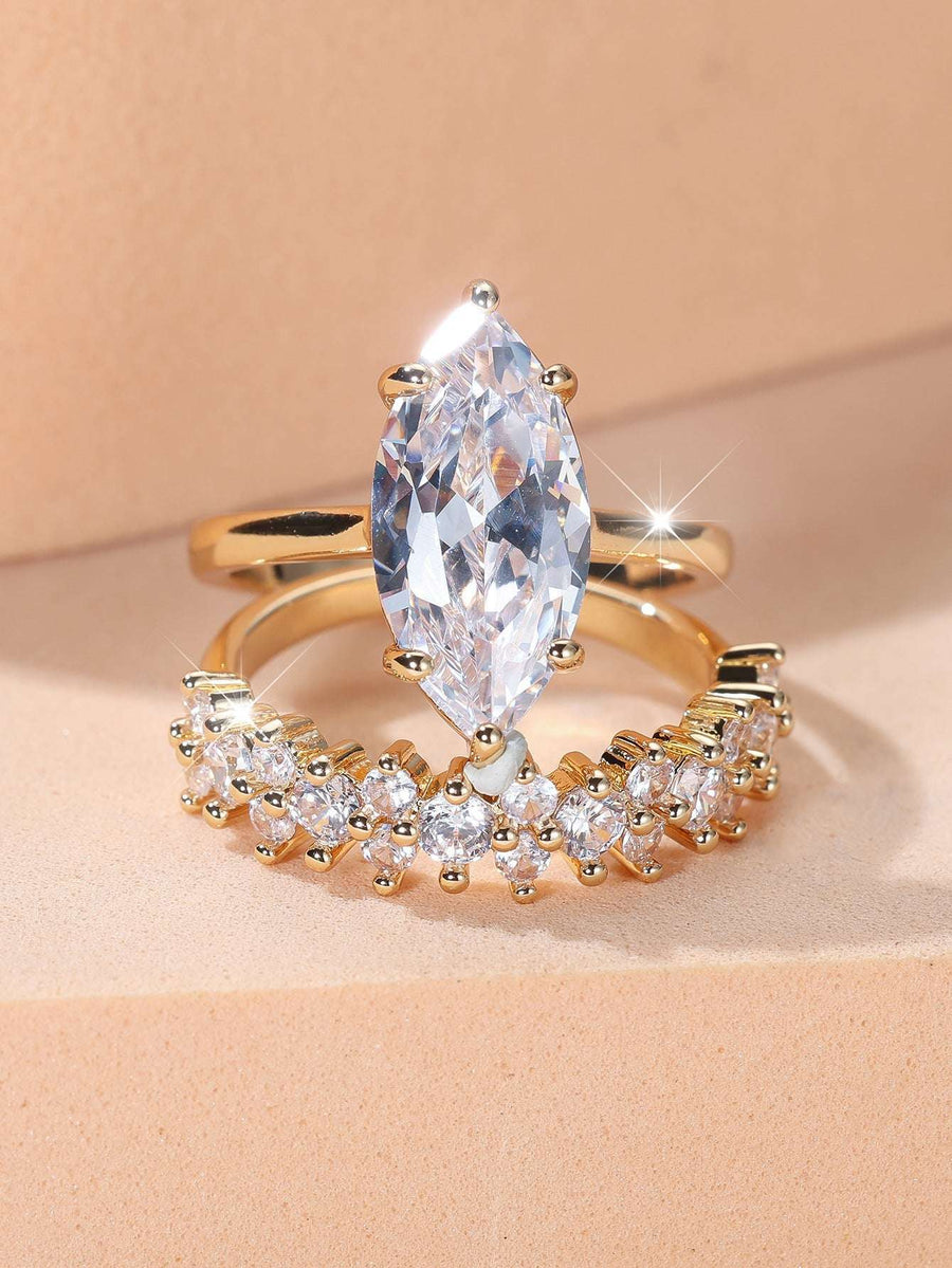 Infinity Band Diamond Duo - Elysian Bijoux
