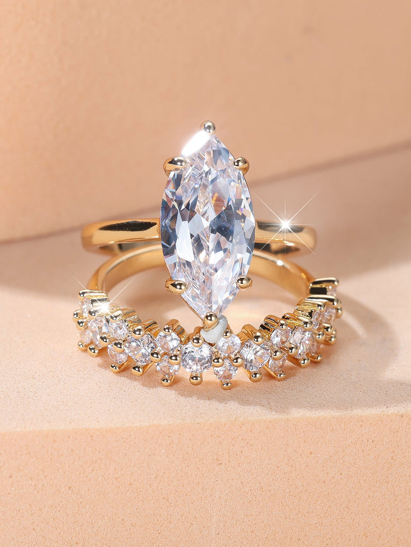Infinity Band Diamond Duo - Elysian Bijoux