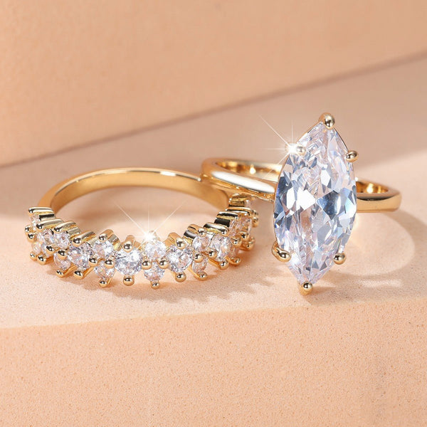 Infinity Band Diamond Duo - Elysian Bijoux
