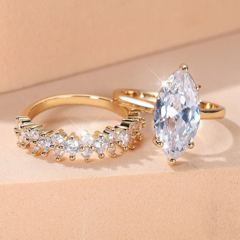 Infinity Band Diamond Duo - Elysian Bijoux