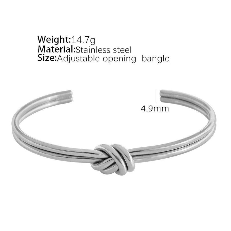Knotted Elegance Twin Cuff - Elysian Bijoux