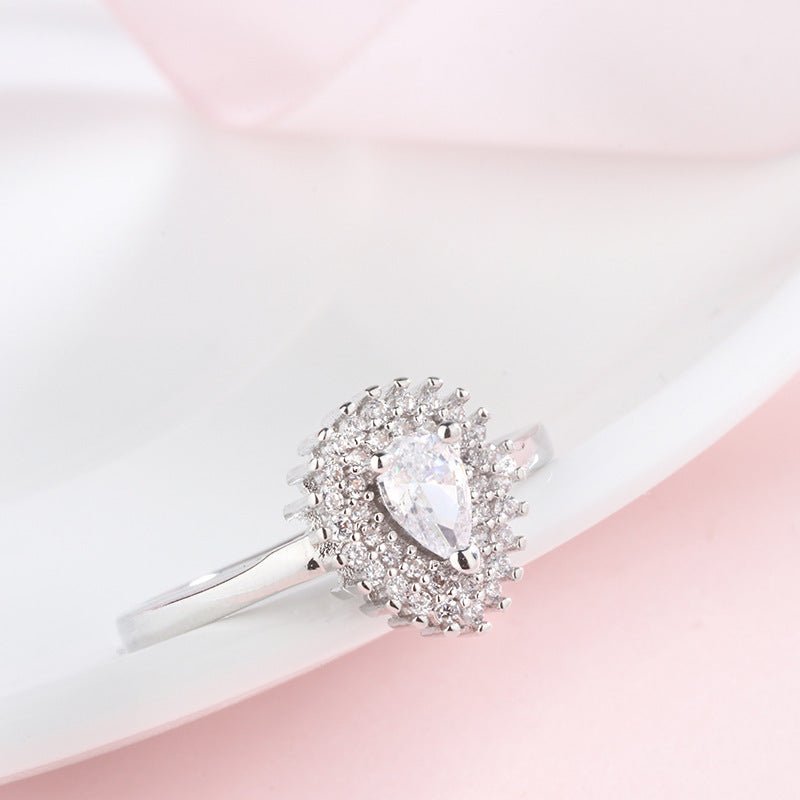 Love Drip Pavé Ring - Elysian Bijoux