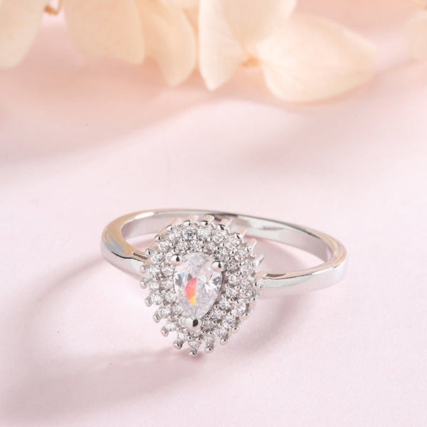 Love Drip Pavé Ring - Elysian Bijoux