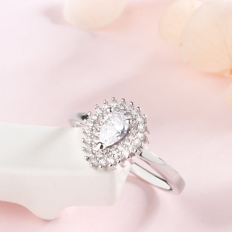 Love Drip Pavé Ring - Elysian Bijoux