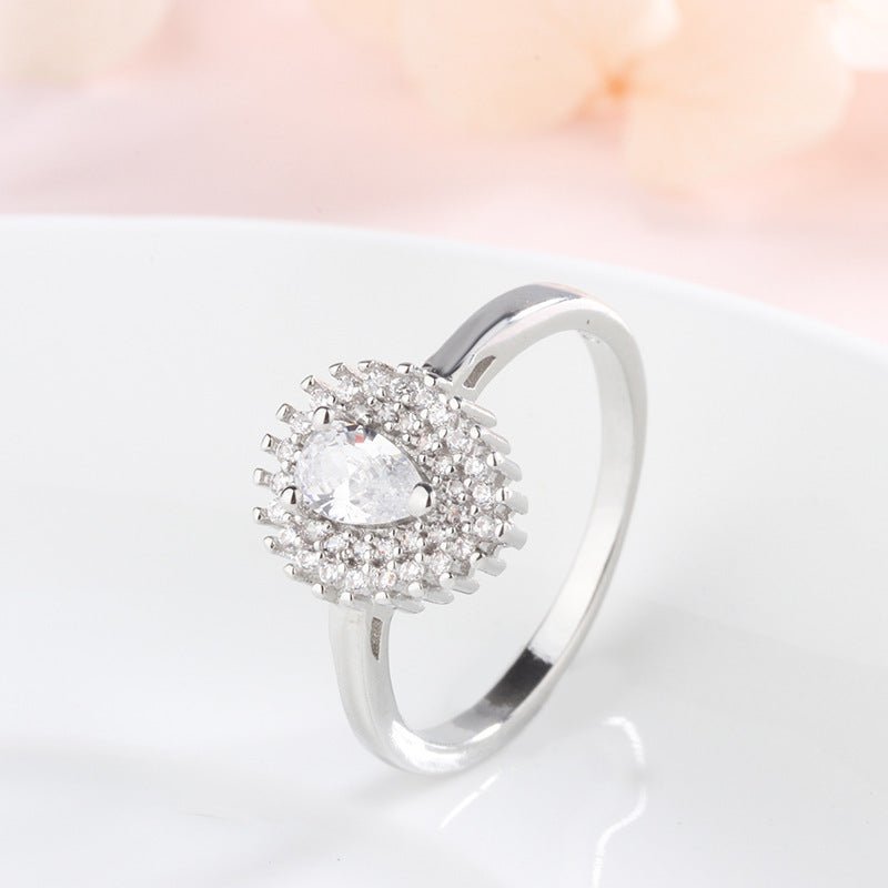 Love Drip Pavé Ring - Elysian Bijoux