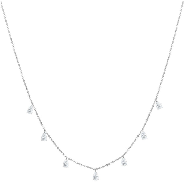 Lumière Drop Sterling Zircon Pendant - Elysian Bijoux