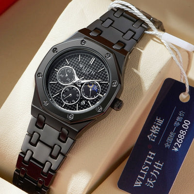 LumiSteel Radiance Calendar Watch - Elysian Bijoux