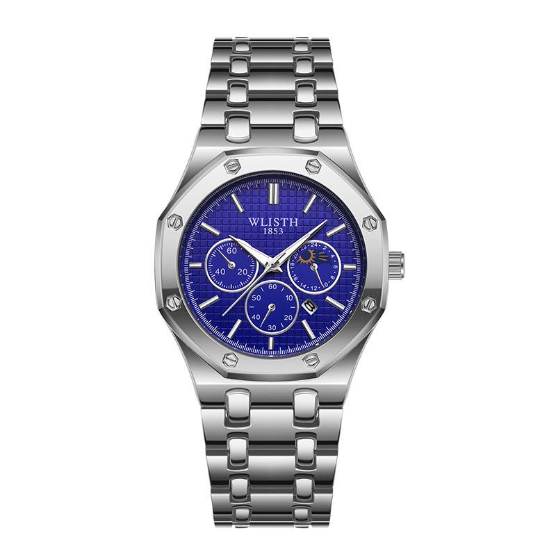 LumiSteel Radiance Calendar Watch - Elysian Bijoux