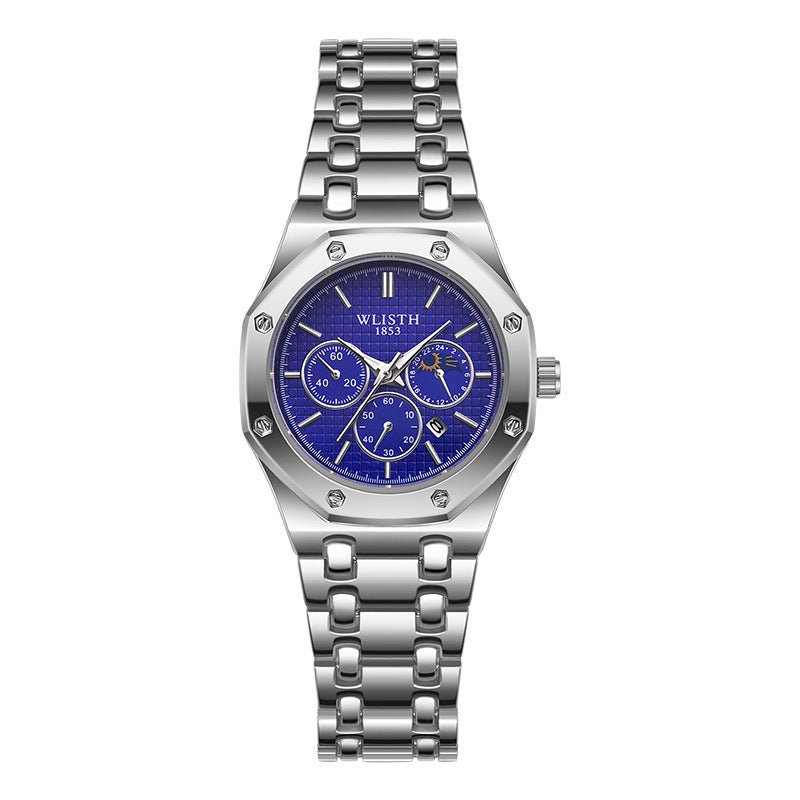 LumiSteel Radiance Calendar Watch - Elysian Bijoux