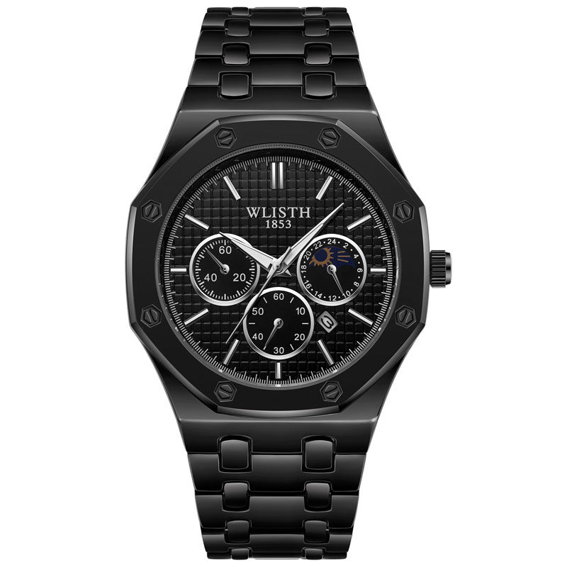 LumiSteel Radiance Calendar Watch - Elysian Bijoux