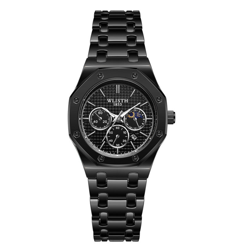 LumiSteel Radiance Calendar Watch - Elysian Bijoux