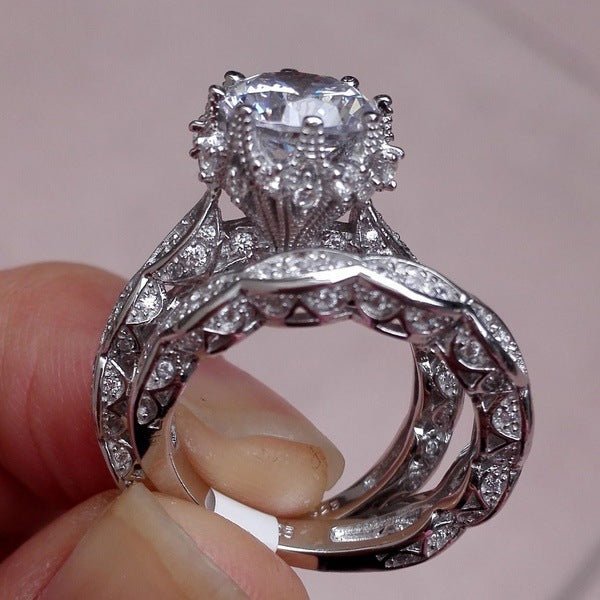 LustreGem™ Zircon Statement Ring - Elysian Bijoux