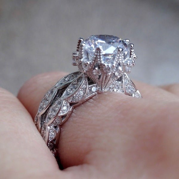 LustreGem™ Zircon Statement Ring - Elysian Bijoux
