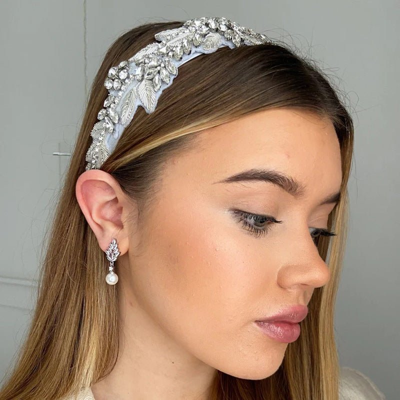LuxeGleam Zircon & Pearl Earrings - Elysian Bijoux