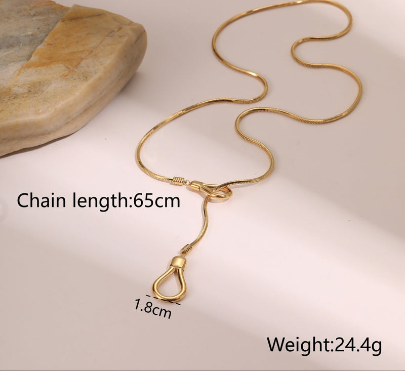LuxeTassel Glow Sweater Necklace - Elysian Bijoux