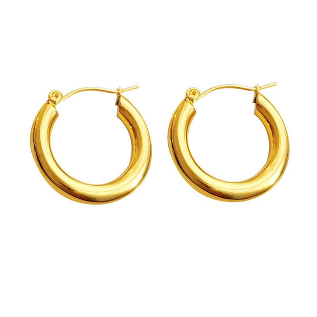 MAYSU Vintage Gold Hoop Earrings - Elysian Bijoux