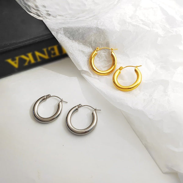 MAYSU Vintage Gold Hoop Earrings - Elysian Bijoux