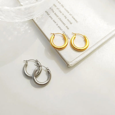 MAYSU Vintage Gold Hoop Earrings - Elysian Bijoux