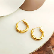 MAYSU Vintage Gold Hoop Earrings - Elysian Bijoux