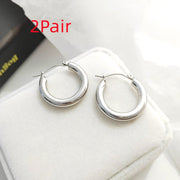 MAYSU Vintage Gold Hoop Earrings - Elysian Bijoux