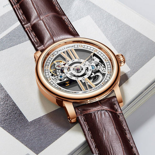 Men’s Automatic Mechanical Watch – Sapphire Crystal Glass, 30M Waterproof - Elysian Bijoux