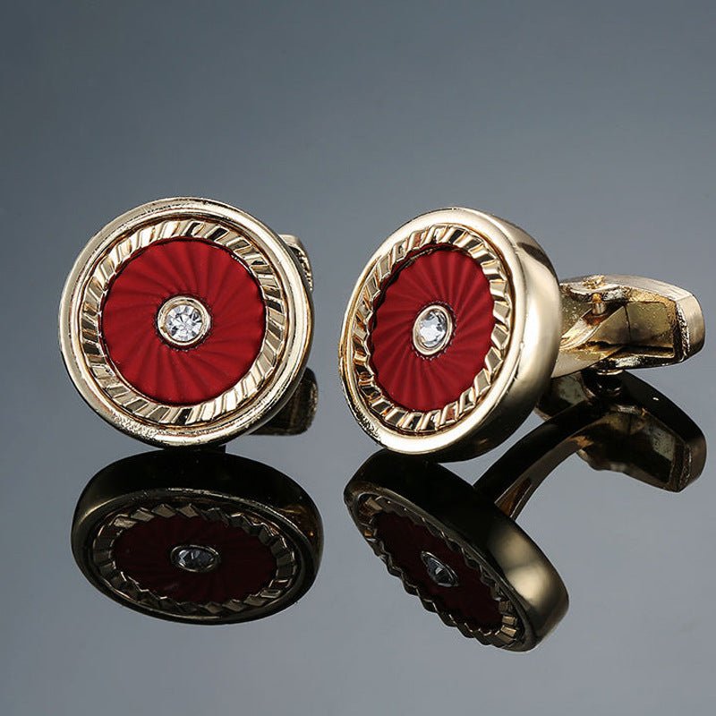 Men's French Retro Pattern Cufflinks - Elysian Bijoux