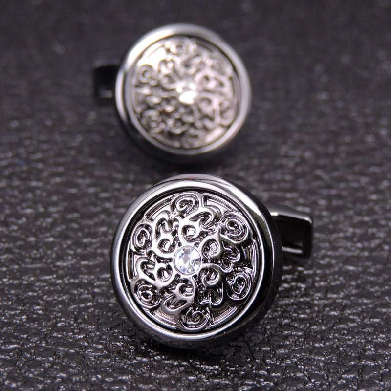 Men's French Retro Pattern Cufflinks - Elysian Bijoux