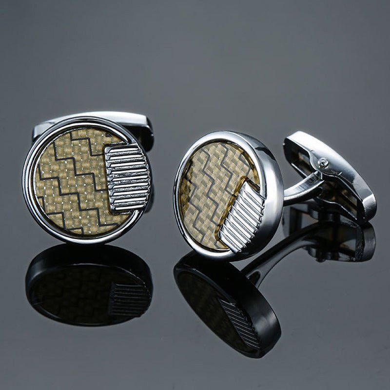 Men's French Retro Pattern Cufflinks - Elysian Bijoux