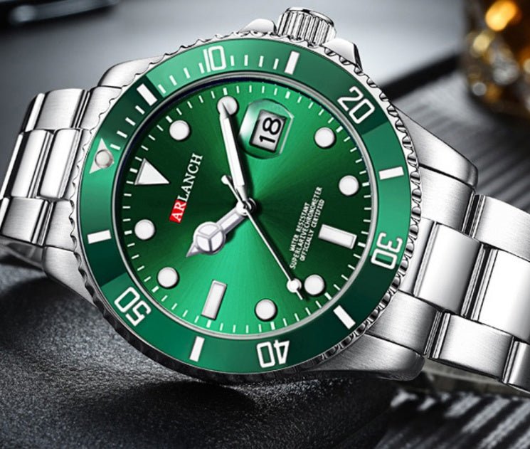 Men’s Sports & Leisure Stainless Steel Quartz Watch – Water Resistant - Elysian Bijoux