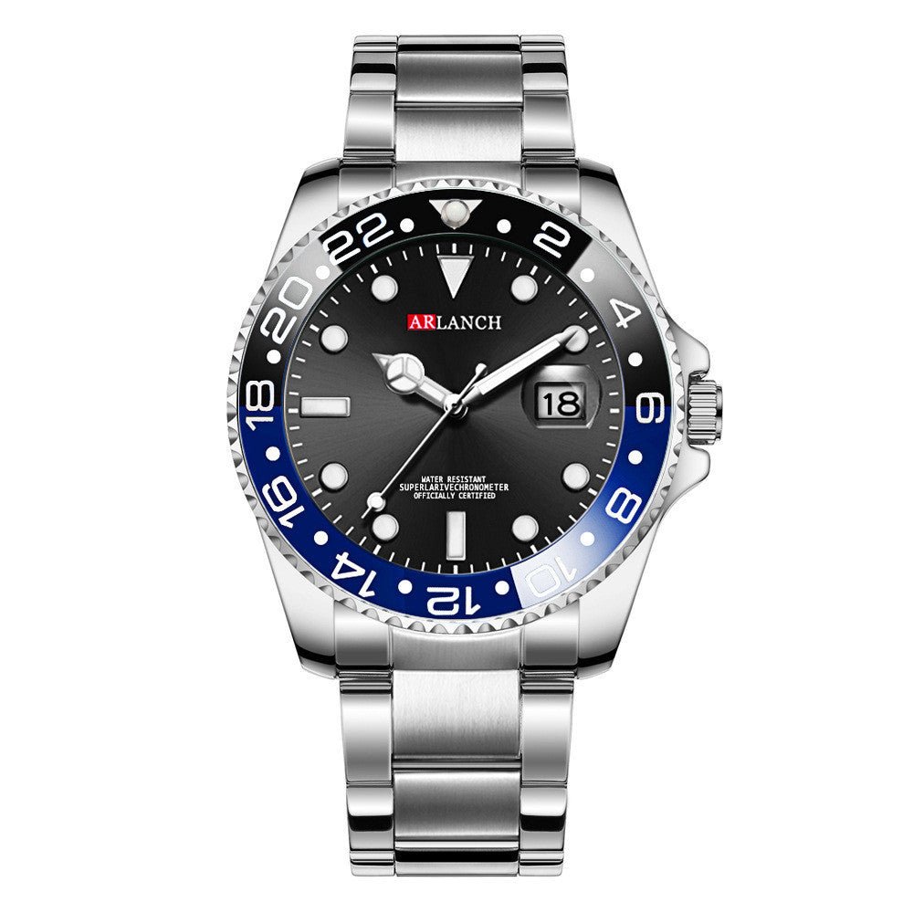 Men’s Sports & Leisure Stainless Steel Quartz Watch – Water Resistant - Elysian Bijoux