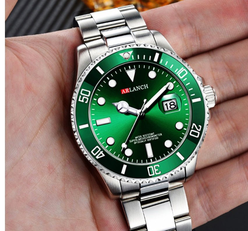 Men’s Sports & Leisure Stainless Steel Quartz Watch – Water Resistant - Elysian Bijoux