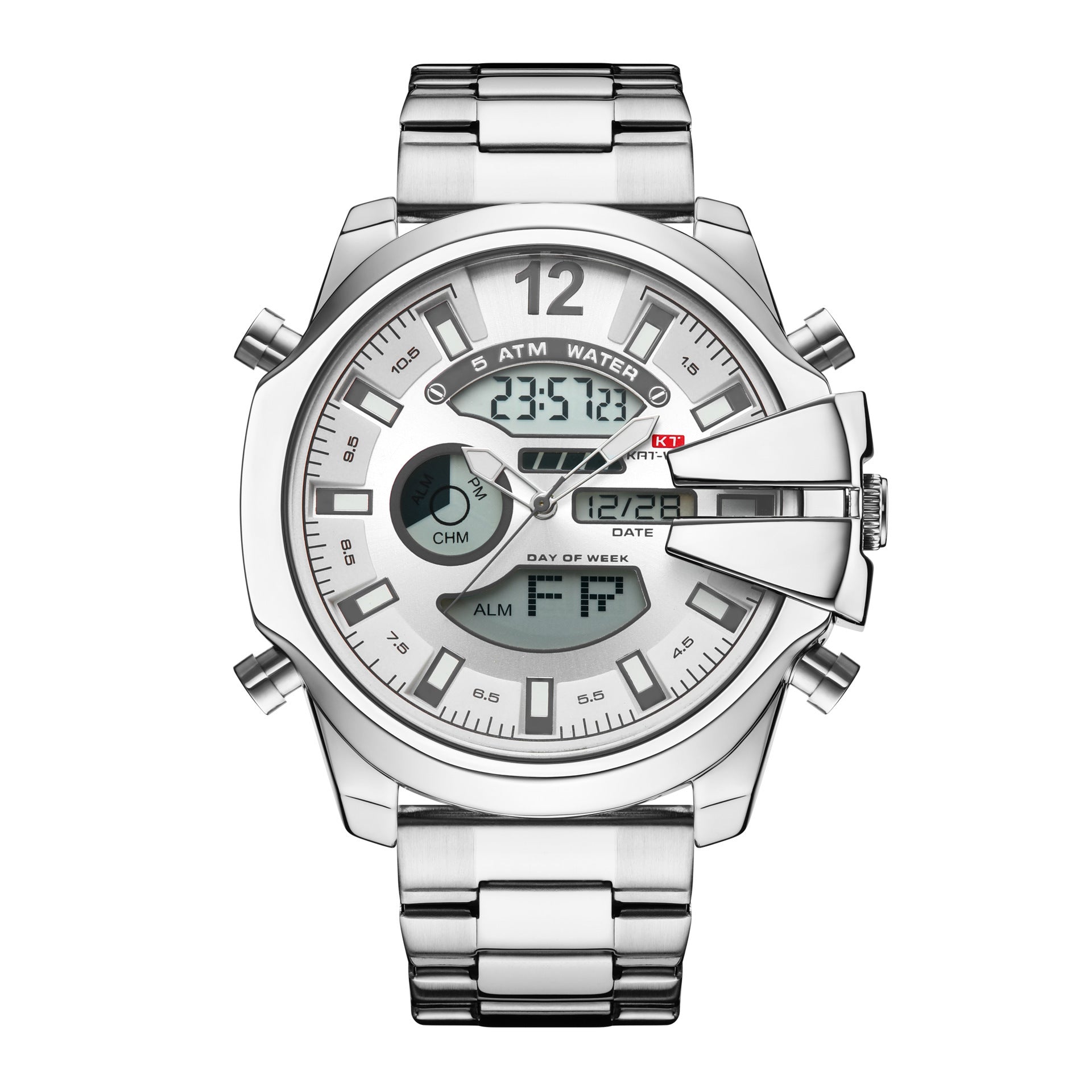 Men’s Sports & Leisure Stainless Steel Quartz Watch – Water Resistant - Elysian Bijoux