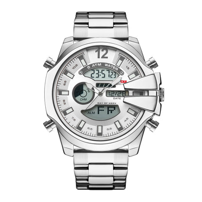 Men’s Sports & Leisure Stainless Steel Quartz Watch – Water Resistant - Elysian Bijoux