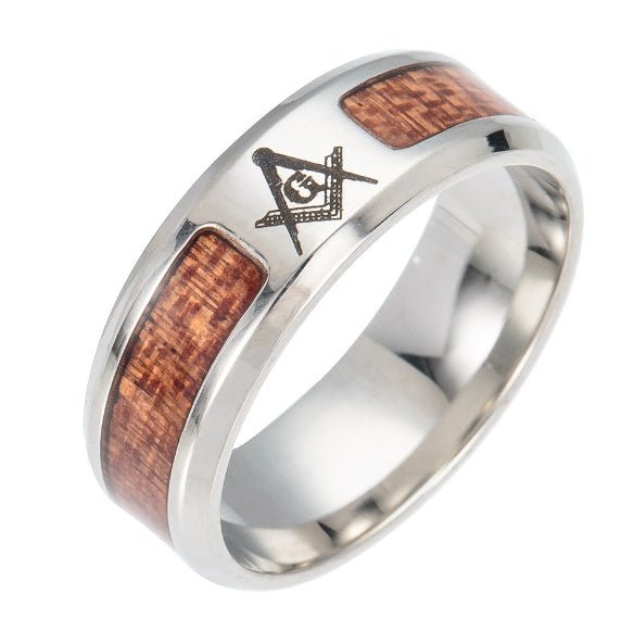 Men’s Stainless Steel Rings – Tree of Life | Cross | Masonic - Elysian Bijoux