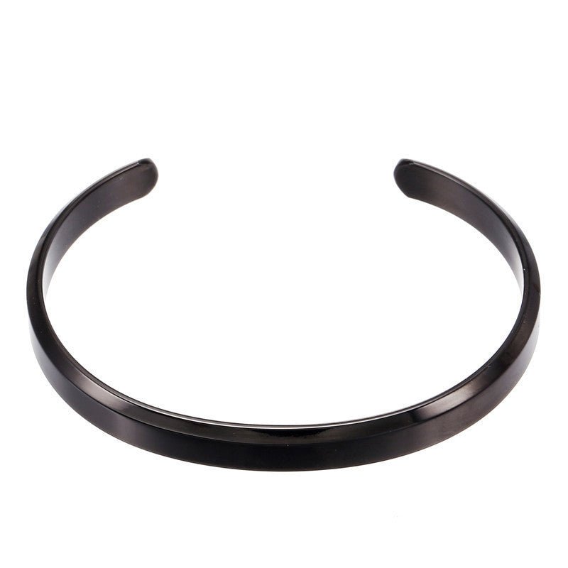 Men’s Titanium Steel Bracelet – Simple Geometric Watch Accessory - Elysian Bijoux