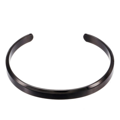Men’s Titanium Steel Bracelet – Simple Geometric Watch Accessory - Elysian Bijoux