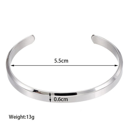 Men’s Titanium Steel Bracelet – Simple Geometric Watch Accessory - Elysian Bijoux