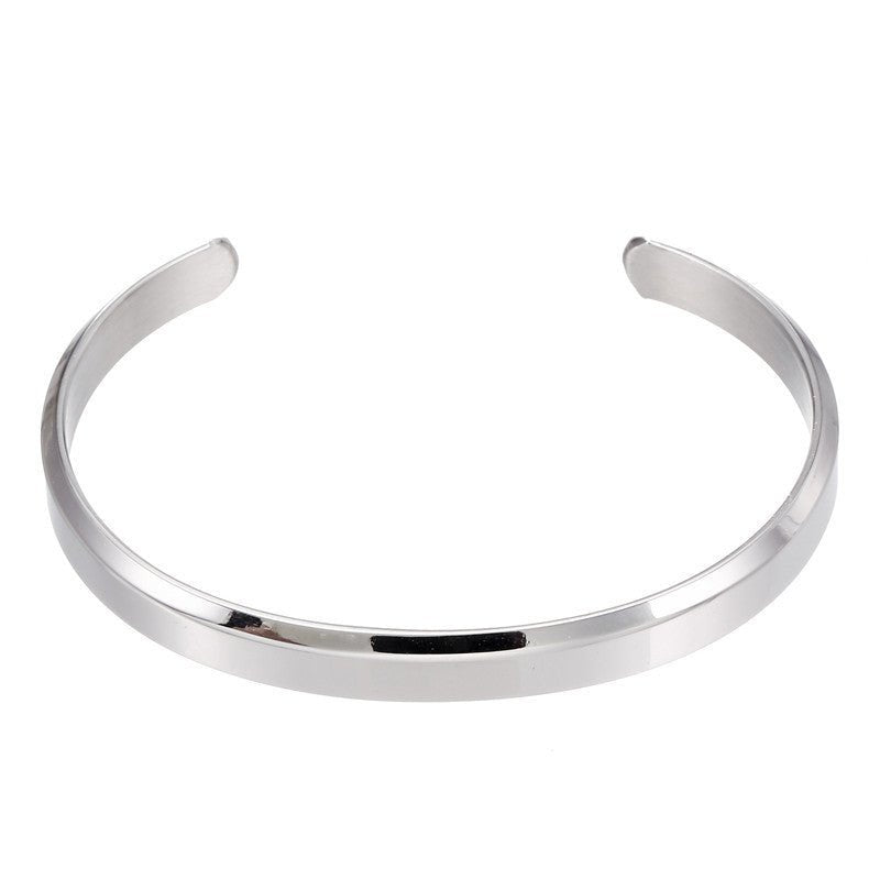 Men’s Titanium Steel Bracelet – Simple Geometric Watch Accessory - Elysian Bijoux