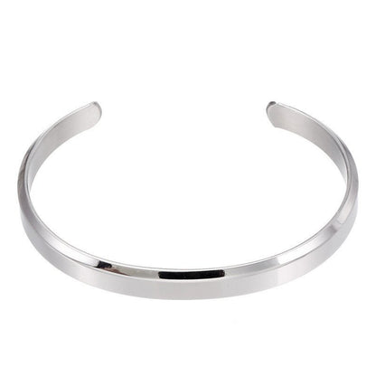 Men’s Titanium Steel Bracelet – Simple Geometric Watch Accessory - Elysian Bijoux