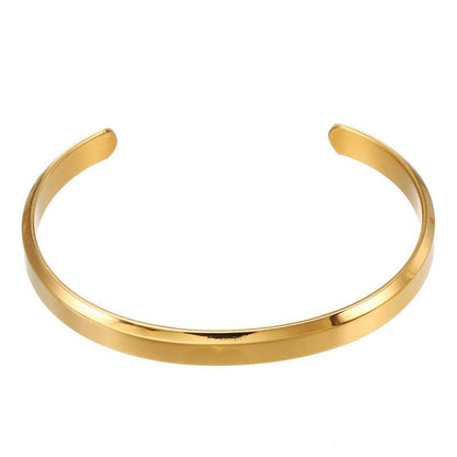 Men’s Titanium Steel Bracelet – Simple Geometric Watch Accessory - Elysian Bijoux