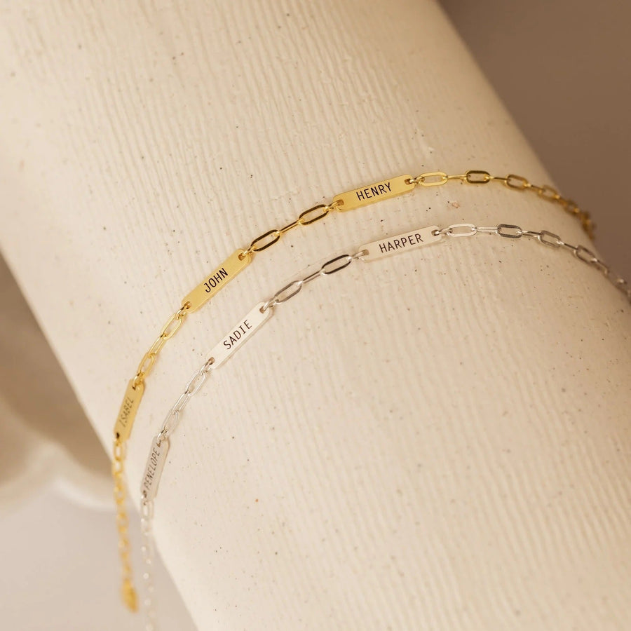 NameFlex™ Personalized Alphabet Stainless Steel Bracelet - Elysian Bijoux