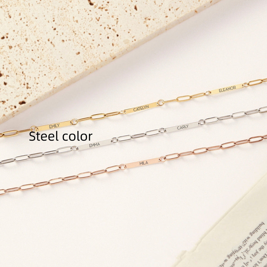NameFlex™ Personalized Alphabet Stainless Steel Bracelet - Elysian Bijoux